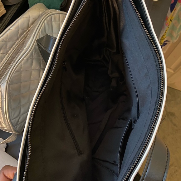 White/Brown/Gold Tote Bag (Ebony Edition Online Botique) - Picture 4 of 4